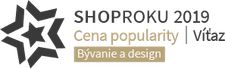 ShopRoku 2019 - Cena popularity - Víťaz - Bývanie a design